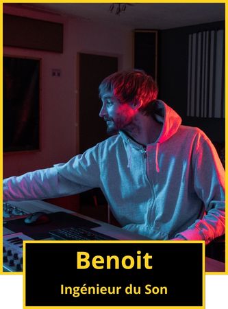 Benoit, Ingénieur du Son au Studio Pickup Caen